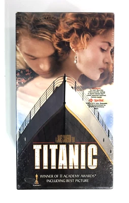 Titanic VHS New & Sealed 1998 2 Tape Set Leonardo DiCaprio Kate Winslet - Image 1 of 4