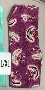 LuLaRoe Disney Alice in Wonderland Cheshire Cat Kids L/XL Leggings - Picture 1 of 2