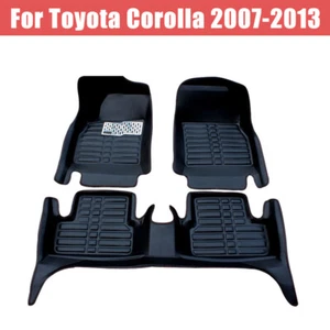 for Toyota Corolla 2007-2013 Car Floor Mats Liner Leather Waterproof Carpets Pad - Picture 1 of 9