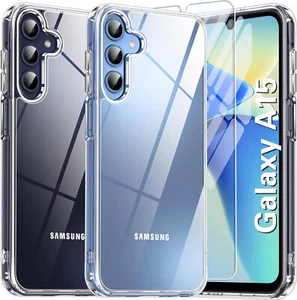 Funda Delgada Transparente Delgada Teléfono para Samsung Galaxy A16 A15 5G A14 + Protector Pantalla - Imagen 1 de 32