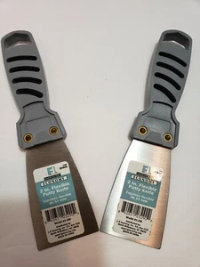 Lot Of (2) Putty Knife 2" Flexible, Plastic Handle. Model# 3-290. Finish Factor. - Picture 1 of 5