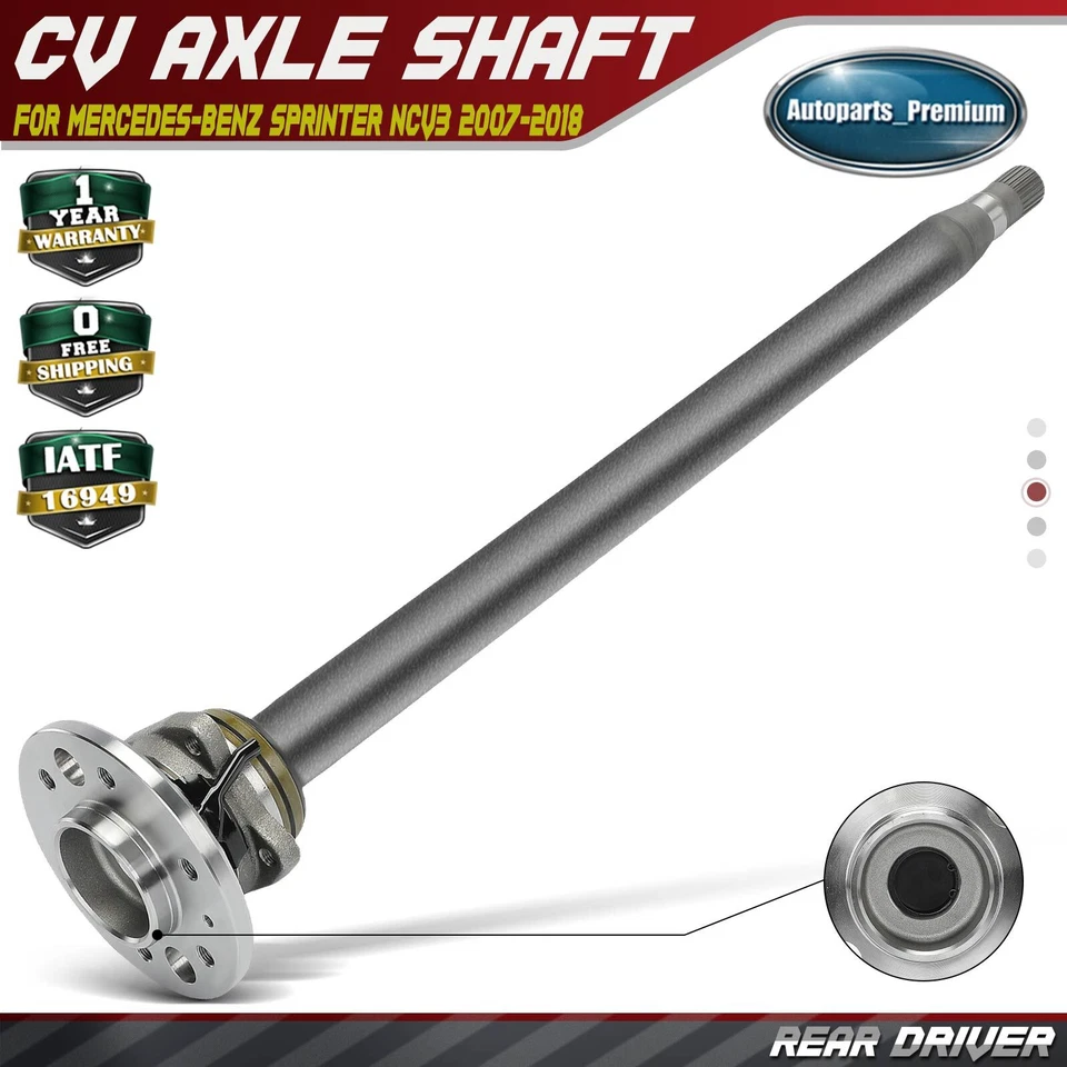 Conjunto de eje CV trasero izquierdo para Mercedes-Benz Sprinter 3500 2014-2018 base diésel Foto 1 de 4