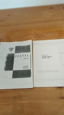 Manuale libretto uso e manutenzione Lancia Fulvia - Immagine 1 di 2