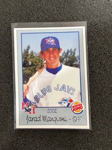2002 Medicine Hat Blue Jays Burger King Jarad Mangioni #32 Baseball Cards
