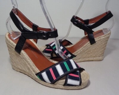 Sandalias Marc by Marc Jacobs Talla 7 Eur 37 Negras Nuevas Tacón de Cuña Nuevos Zapatos para Mujer Foto 1 de 4