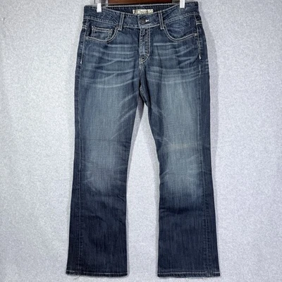 BKE 牛仔文化牛仔裤女式 28x30 码复古弹力靴剪裁中洗 — 第 1/4 张图片