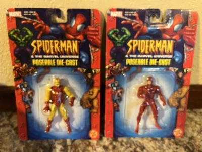 Marvel Universe Poseable Die-Cast (IRON MAN & DAREDEVIL) - NUEVO EN CAJA Lote de 2 Foto 1 de 4