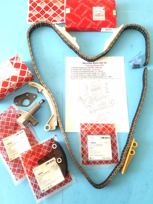 Mercedes Benz 84-85 380SL - 380SE - 420SEL Timing Chain Kit - Genuine Iwis Chain - Image 1 of 4