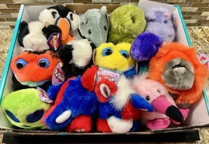 LOT 14) RARE 90’s PUFFKINS PLUSH NWT! Rufus Frog Roswell Alien Omar Orangutan + - Picture 1 of 13