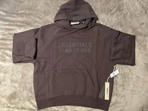 NEW Fear of God Essentials Hoodie Plum Size Medium 100% Authentic ✅ - Picture 1 of 9