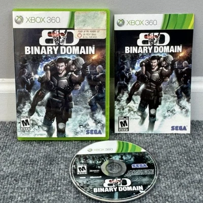 Binary Domain (Microsoft Xbox 360, 2012) CIB Complete w/Manual - Image 1 of 4