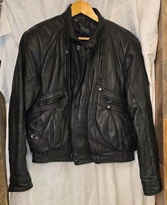 Chaqueta de cuero de vaca genuina Harley Davidson Med (40) de colección con forro extraíble - Imagen 1 de 18