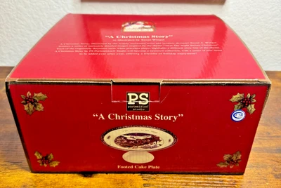 Portmeirion A Christmas Story Susan Winget Footed Cake Plate Pedestal Stand NIB - Image 1 of 4