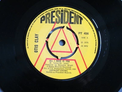 Otis Clay – All I Need Is You, Promo, President Records, EX - Image 1 of 2