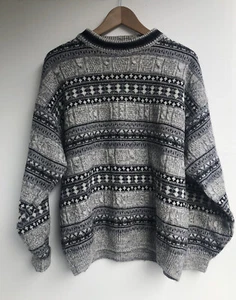 Vintage Italy Bresci Knit Pure Wool/ Angora Sweater Size L/XL 54 Jamper - Picture 1 of 7
