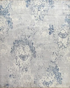 Vegetable Dye Abstract Oriental Hand-knotted Area Rug Dining Room 8'x10' Carpet - Picture 1 of 12