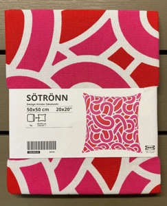 IKEA SOTRONN Kissenbezug, hellrosa/rot, 50x50 SÖTRÖNN Limited Edition NEU - Bild 1 von 5