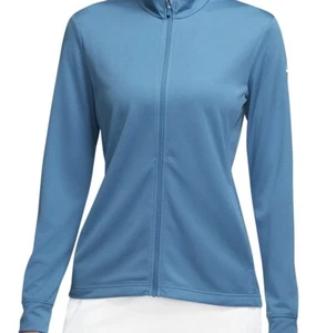 NIKE WOMEN DRIFIT UV VICTORY FULL ZIP GOLF JACKET Dutch BlueWhite NWT CU9664-469 - Picture 1 of 9
