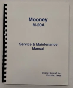 Mooney M-20A Service & Maintenance Manual-Reproduction - Picture 1 of 24