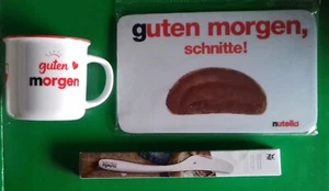 NUTELLA 1 xTASSE GUTEN MORGEN+1SCHNEIDEBRETT+1xWMF NUTELLA STREICHER UNBENUTZT(A - Bild 1 von 2