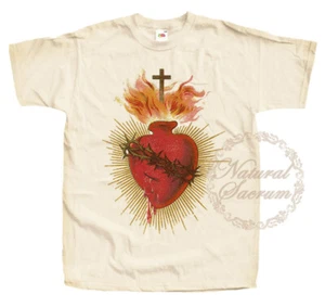 Catholic Natural T-shirt Jesus Christ Son of God V70 Tee Vintage Sizes S - 5XL - Foto 1 di 5