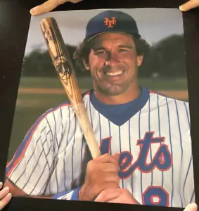 Vintage Gary Carter Poster 14 x 16,5" NY Mets #8 Hall of Fame Catcher HOF - Bild 1 von 1
