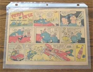PEPSI and PETE The Pepsi-Cola Cops Comic Strip Newspaper Ad 1942 RUBE GOLDBERG B - Picture 1 of 1