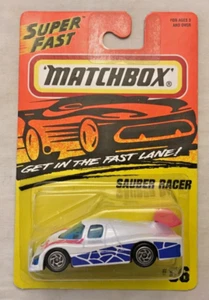 Matchbox  /Sauber Racer, White-Blue  / Super fast / Vintage 1995/Brand New - Picture 1 of 10