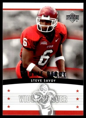 2005 Upper Deck Rookie Debut B Steve Savoy RC Utah Utes #150 - Image 1 of 2