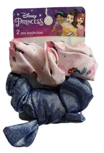 Scunci Disney Princess 2 Piece Scrunchie Ponytail Holders Bow Sparkles  - Picture 1 of 1