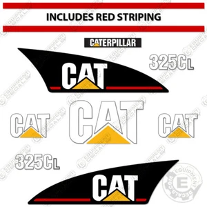 Fits Caterpillar 325 CL Decal Kit Excavator Decals 7 YEAR OUTDOOR VINYL! - Picture 1 of 2