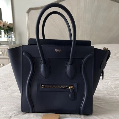 CELINE Luggage Tote Handbag in Blue 100% authentic - Image 1 of 4
