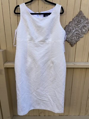 vestido black label evan picone blanco talla 14 Foto 1 de 4