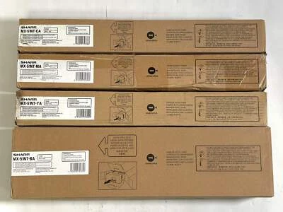 4 Genuine Sharp MX-4110N,MX-4140N,MX-5141N MX-51NT CMYK Toners CA,MA,YA,BA - Image 1 of 4