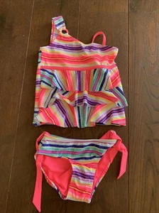 justice 7 girls tankini nwt set swimsuit bathing suit - Picture 1 of 5