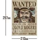 Gol D Roger / Gold Roger One Piece LA Wanted Bounty A4 Matte Poster ? 5.5B
