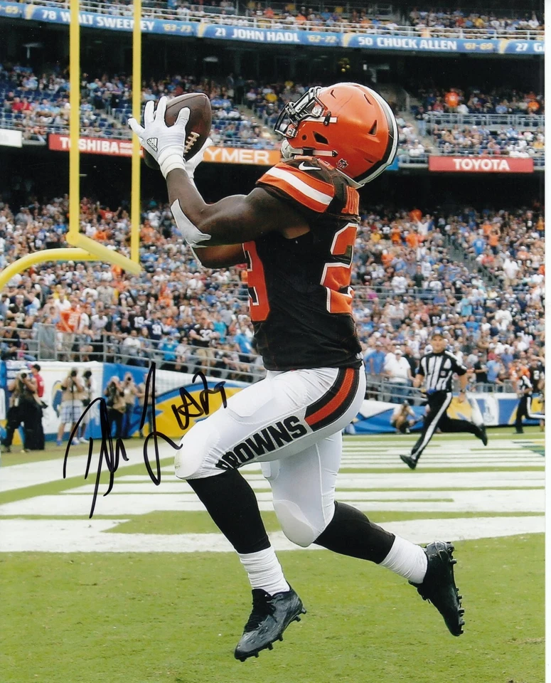 Duke Johnson #0   8x10 Signed Photo w/ COA Cleveland Browns - Image 1 of 1