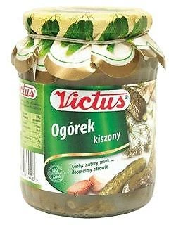 6 x Premium Polish Salt Cucumbers Pickled Cucumbers Victus 600g Ogorki kiszone - Image 1 of 1