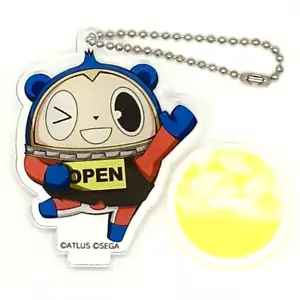 Persona 4 Kuma Acryl Standfigur mit Schlüsselanhänger Sega Cafe Collaboration P4 - Bild 1 von 5