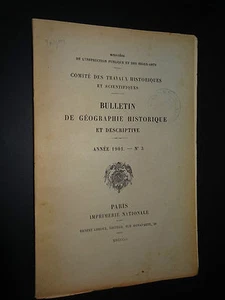 BULLETIN DE GÉOGRAPHIE HISTORIQUE ET DESCRIPTIVE - ANNÉE 1901 - N°3   - Picture 1 of 2