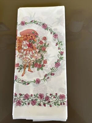 Peppermint Rose Plastic Table Covers Rectangular Party Supplies 1992 - Image 1 of 4