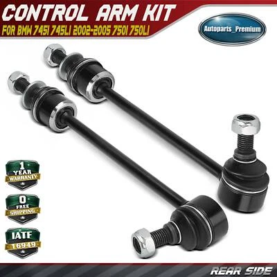 Barra estabilizadora lateral trasera 2 piezas para BMW E65 E66 745i 745Li 02-05 750i 750Li 06-08 Foto 1 de 4