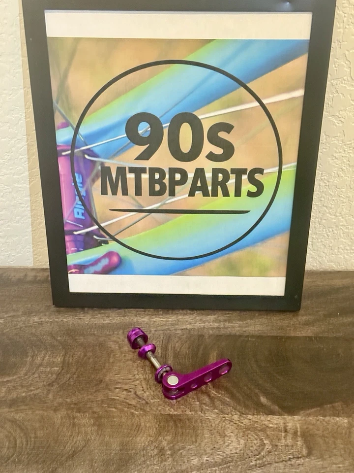 Tija de sillín vintage 3DV PÚRPURA Ringle Holey pincho MTB carpeta años 90 MTB COMO NUEVA Foto 1 de 4