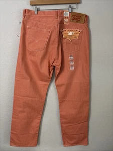 Levi’s 501 XX Shrink-to-Fit Orange Jeans 36x30 Button Fly Original Fit - Picture 1 of 7