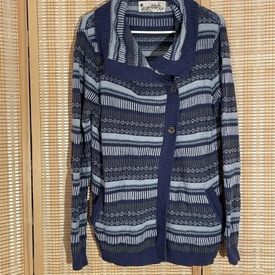 Suéter Aventura para mujer L mezcla de lana merino bolsillos cottagecore ropa de calle artes Foto 1 de 4