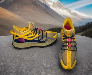 The North Face Oxeye Tech Running Shoes Yellow Navy Pink Men’s 14 NF0A7W5U - Picture 1 of 24