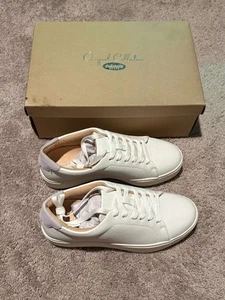 Dr. Scholl's Original Collection Leather Sneakers White Women's Size 7M New - Picture 1 of 8