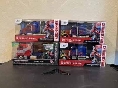 Juego de 4 modelos Transformers Optimus Prime Jada Hollywood Rides Foto 1 de 4