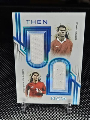 2024 Futera Incredible RYAN GIGGS BRENNAN JOHNSON Then and Now Game Worn /09 - Image 1 of 2