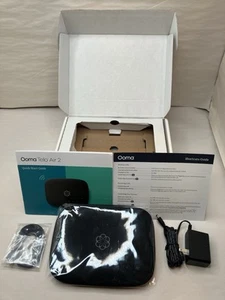 OOma Telo Air 2 VOIP Home Phone Service Base Black W/ Cables Open Box - Afbeelding 1 van 10